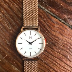 Rose gold watch